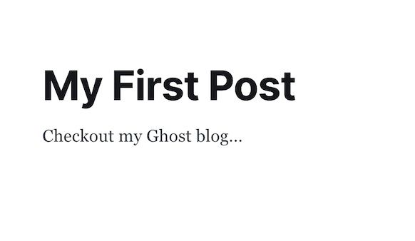 Write your first blog post