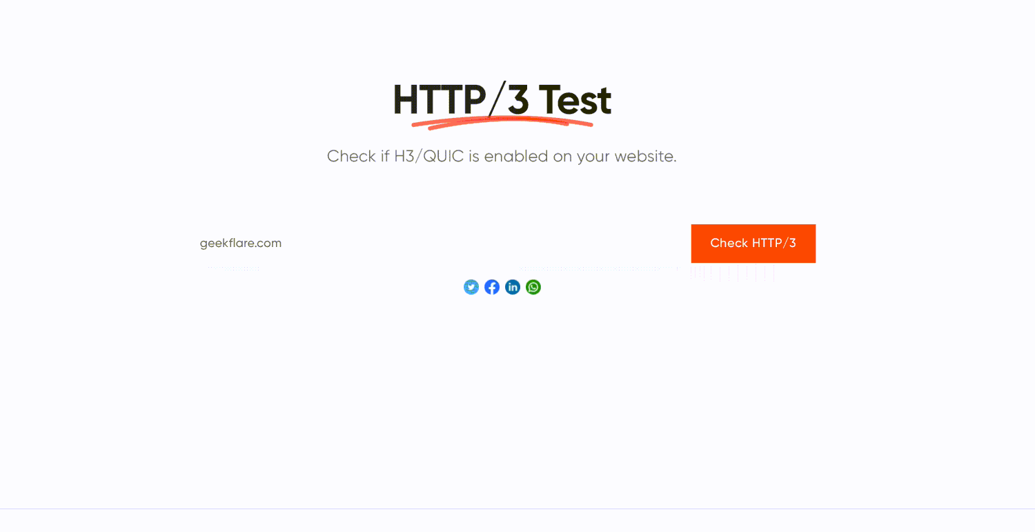 Verifying if HTTP/3 is enabled for your site or not